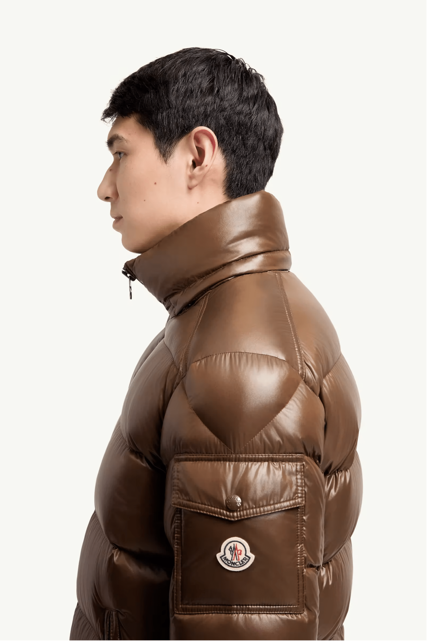 Doudoune Maya Nylon Marron
