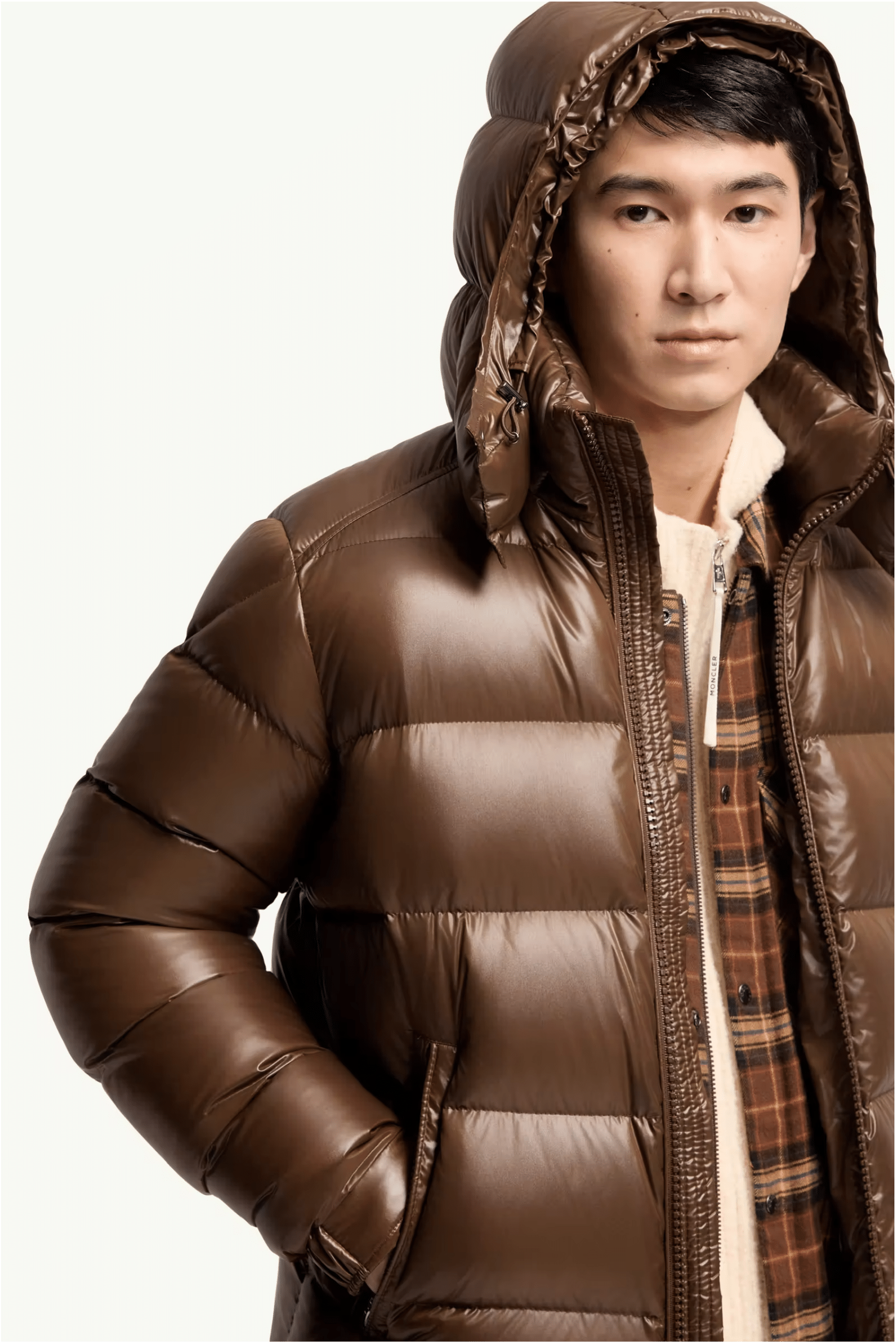 Doudoune Maya Nylon Marron