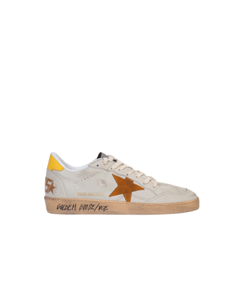 Sneakers Ballstar Blanc Camel Mimosa