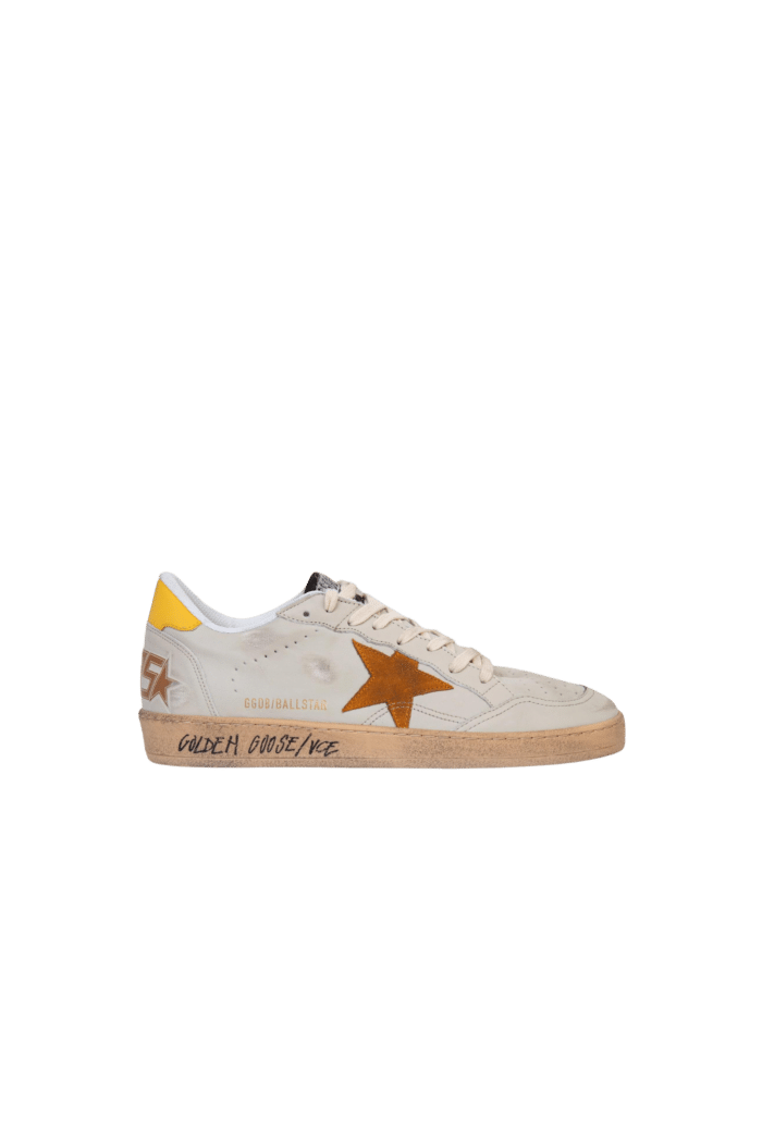 Sneakers Ballstar Blanc Camel Mimosa