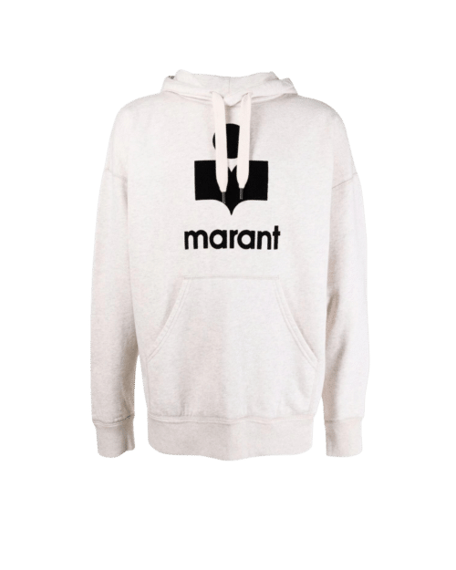 Hoodie Miley Ecru Logo Noir