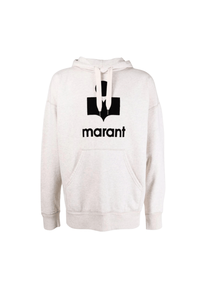 Hoodie Miley Ecru Logo Noir