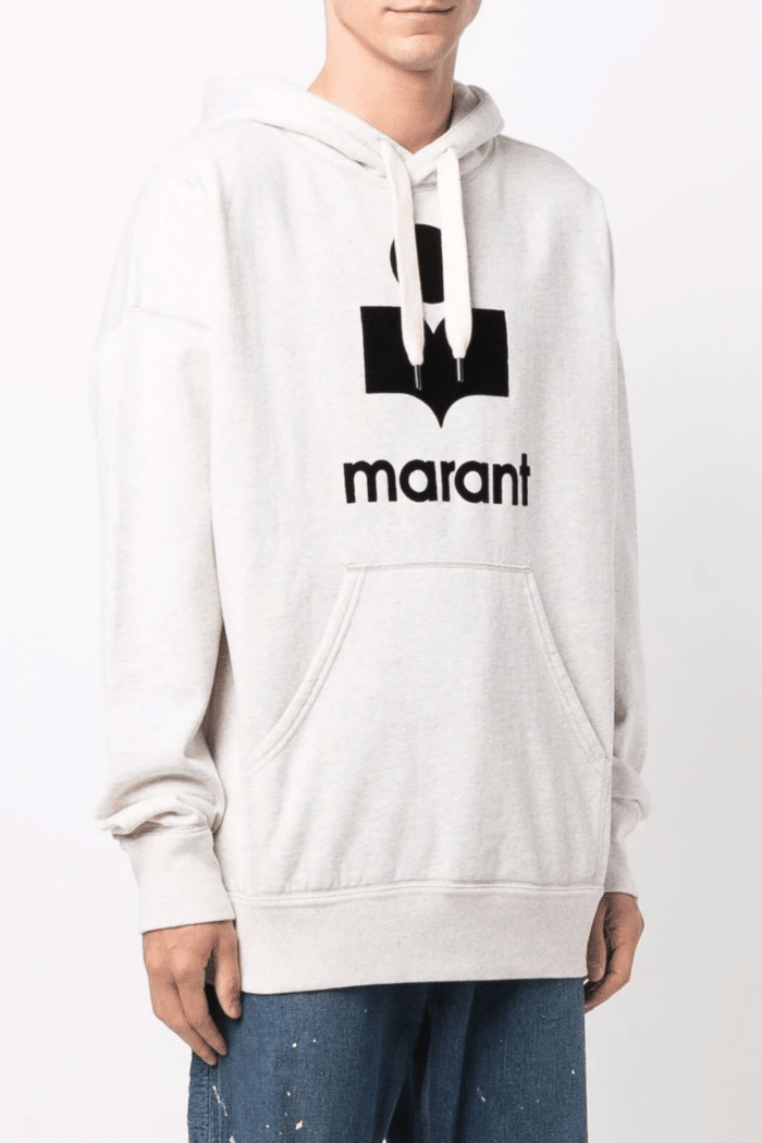 Hoodie Miley Ecru Logo Noir