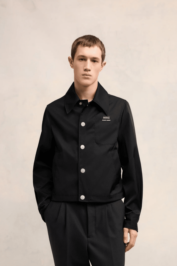 Blouson Nylon Coton Noir