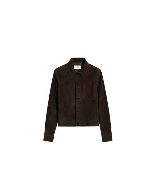 Blouson Cuir Café Foncé