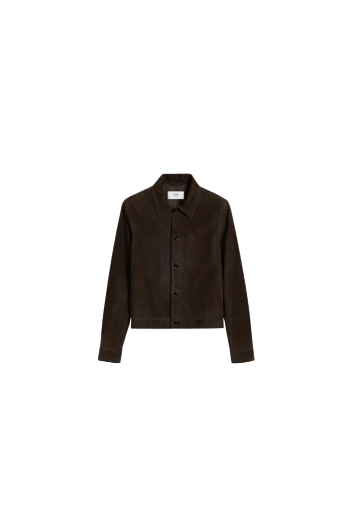 Blouson Cuir Café Foncé