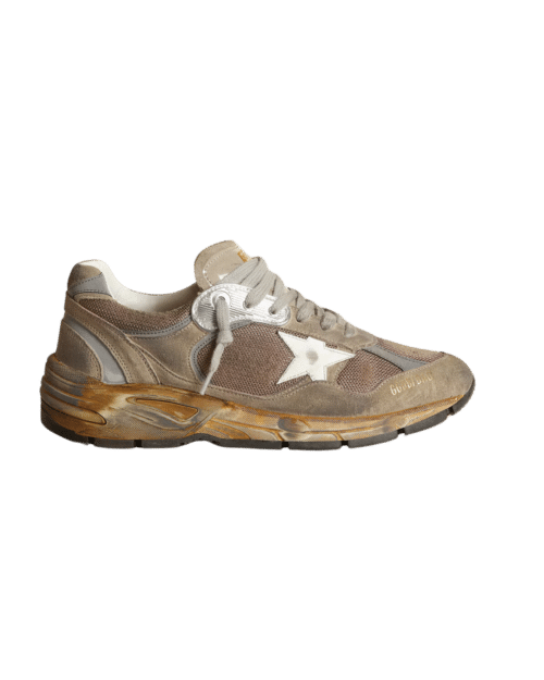 Sneakers Running Dad Taupe Gris Argent