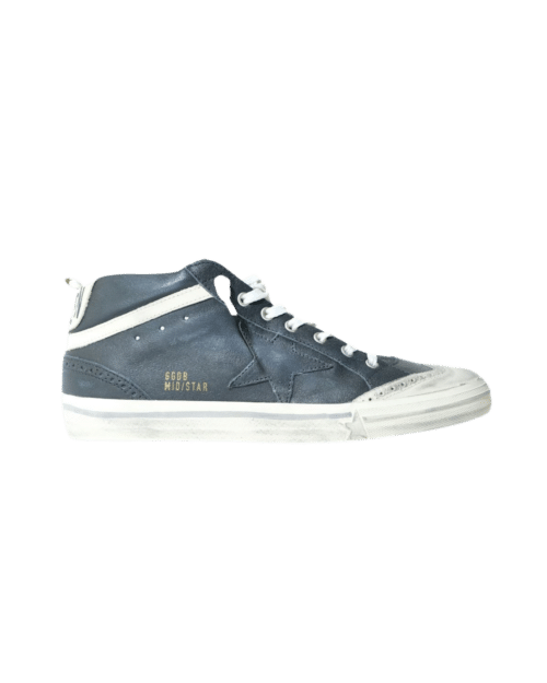 Sneakers Mid Star Nubuck Noir Blanc