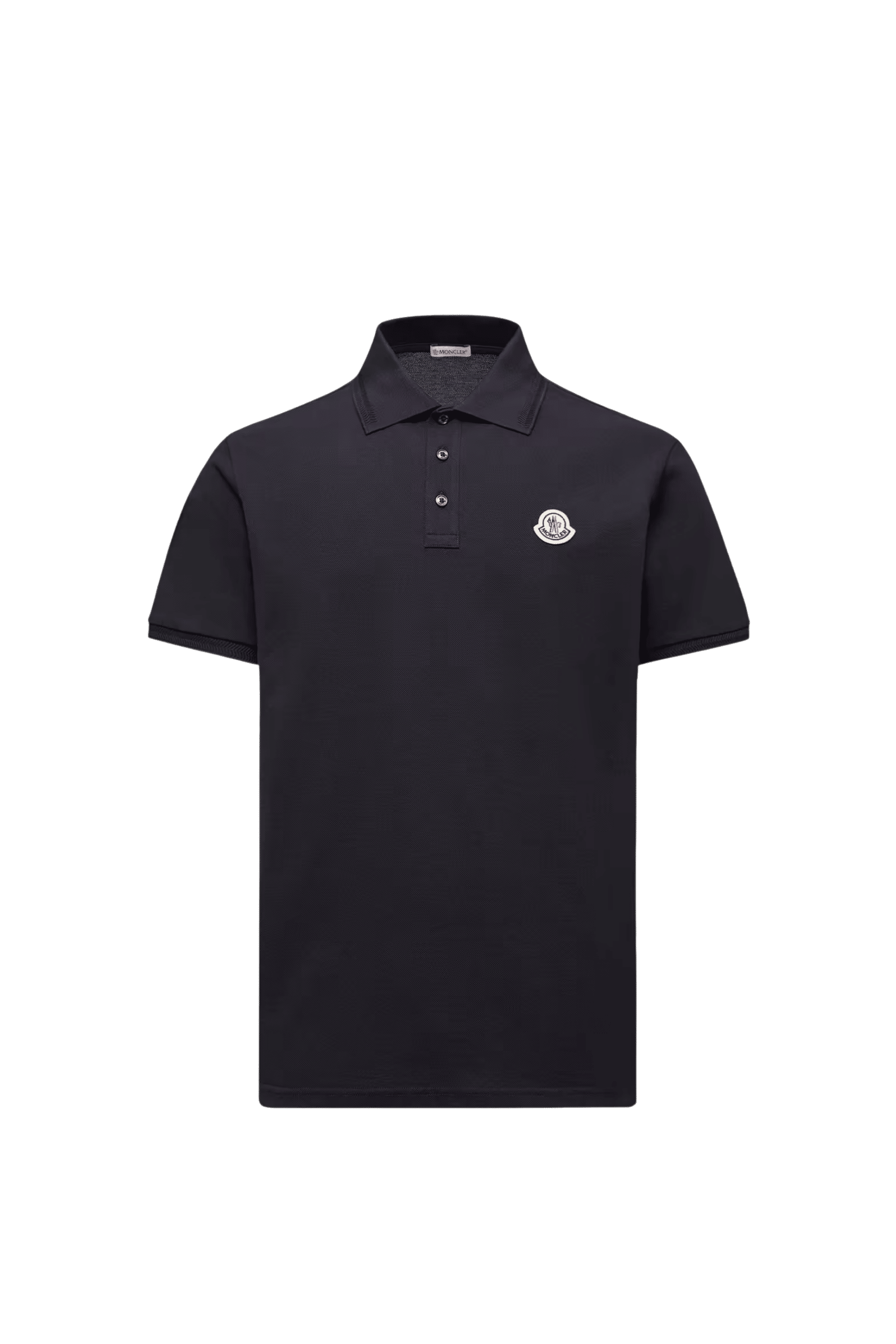 Polo en Coton Marine Logo Tricolore