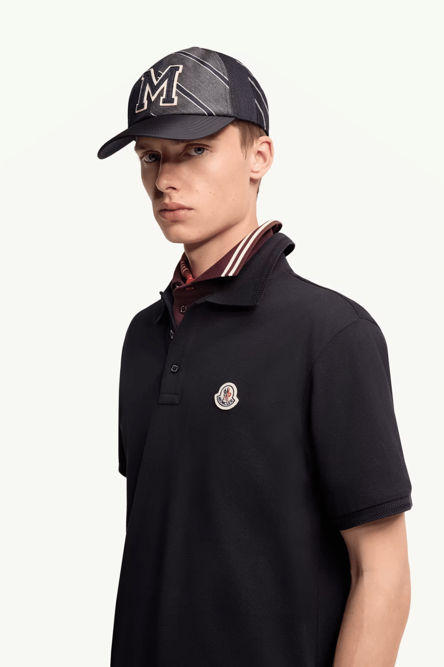 Polo en Coton Marine Logo Tricolore