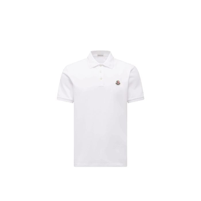 polo blanc logo tricolore