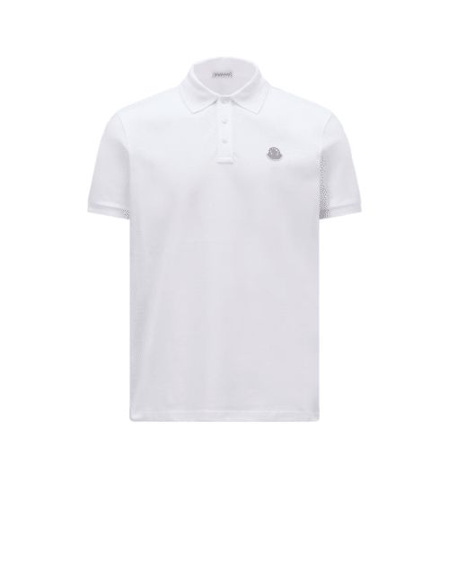 Polo Blanc Logo Tricolore