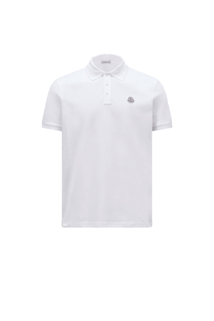 Polo Blanc Logo Tricolore