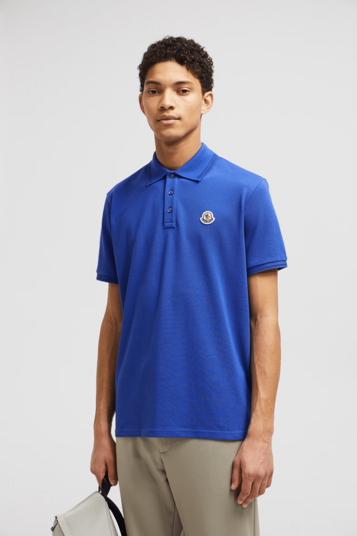 Polo Bleu Clair Logo Tricolore