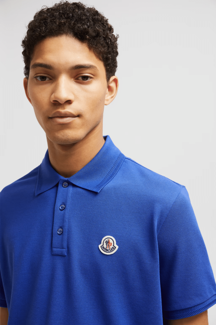 Polo Bleu Clair Logo Tricolore