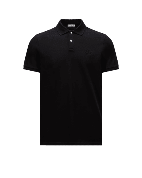 Polo en Coton Noir