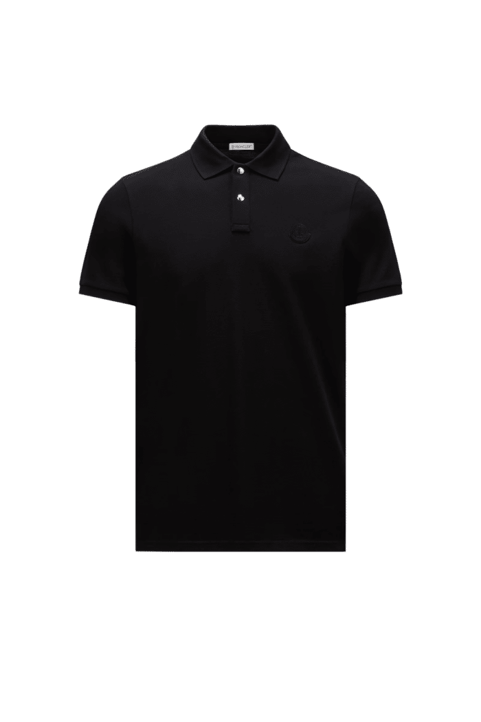 Polo en Coton Noir