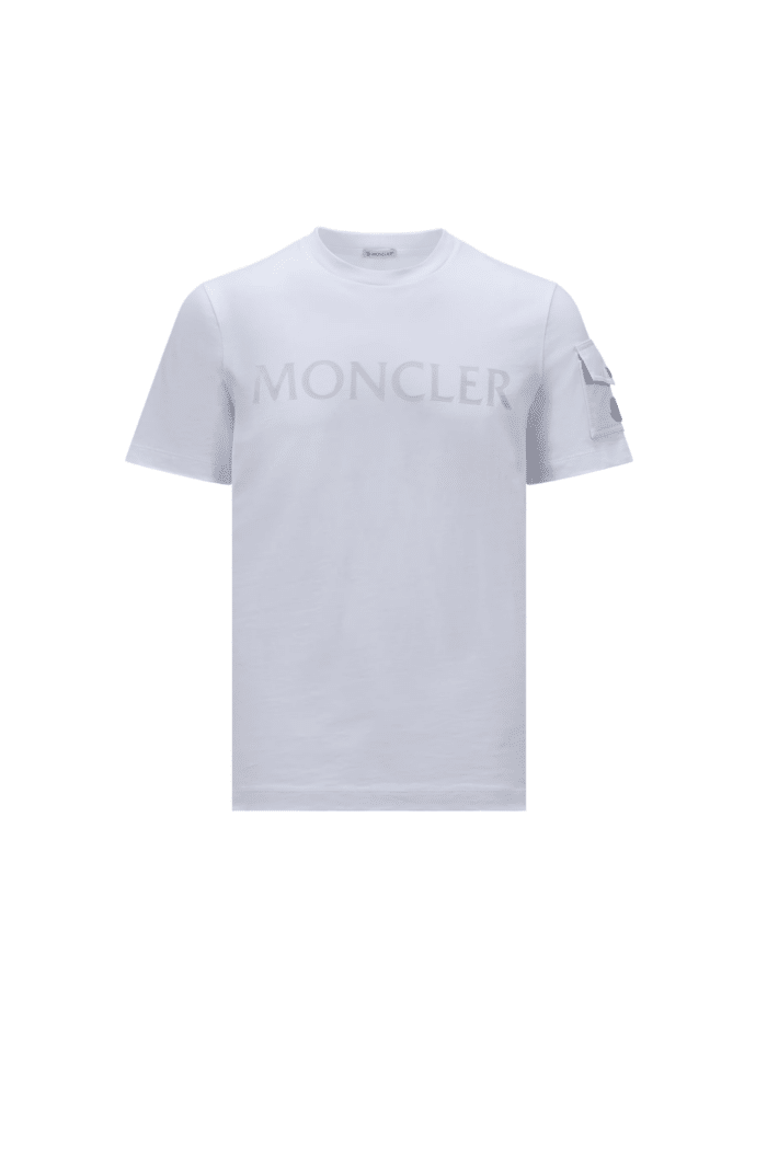 Tee-Shirt Coton Blanc Double Logo