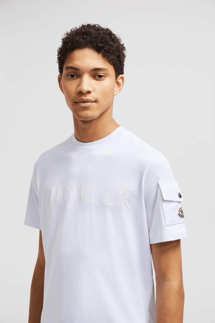 Tee-Shirt Coton Blanc Double Logo