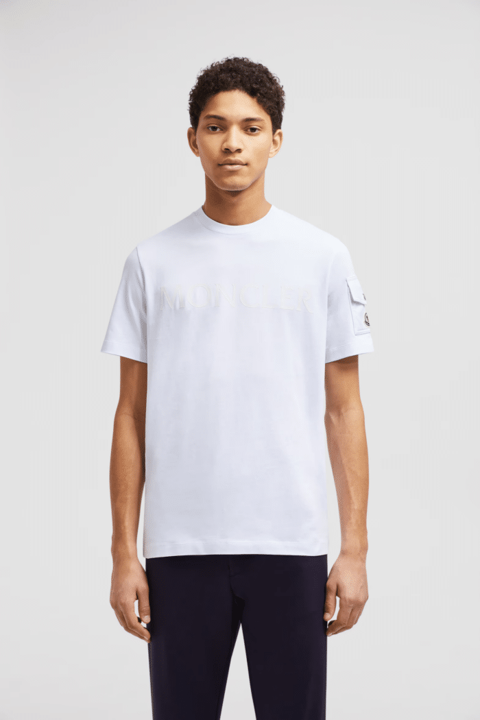 Tee-Shirt Coton Blanc Double Logo