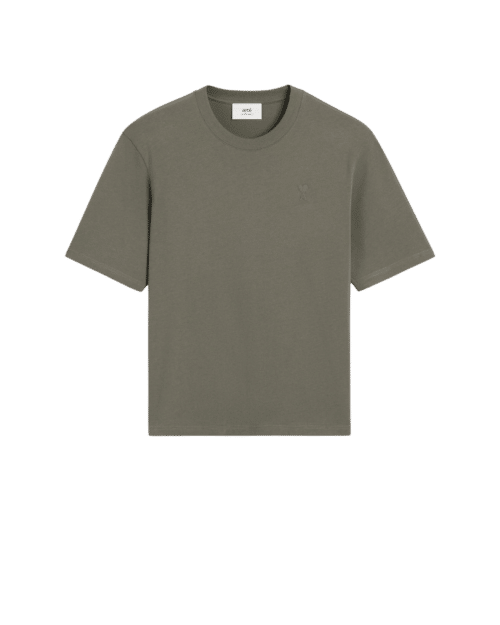 Tee-Shirt Gris Fumé Cœur Ton sur Ton