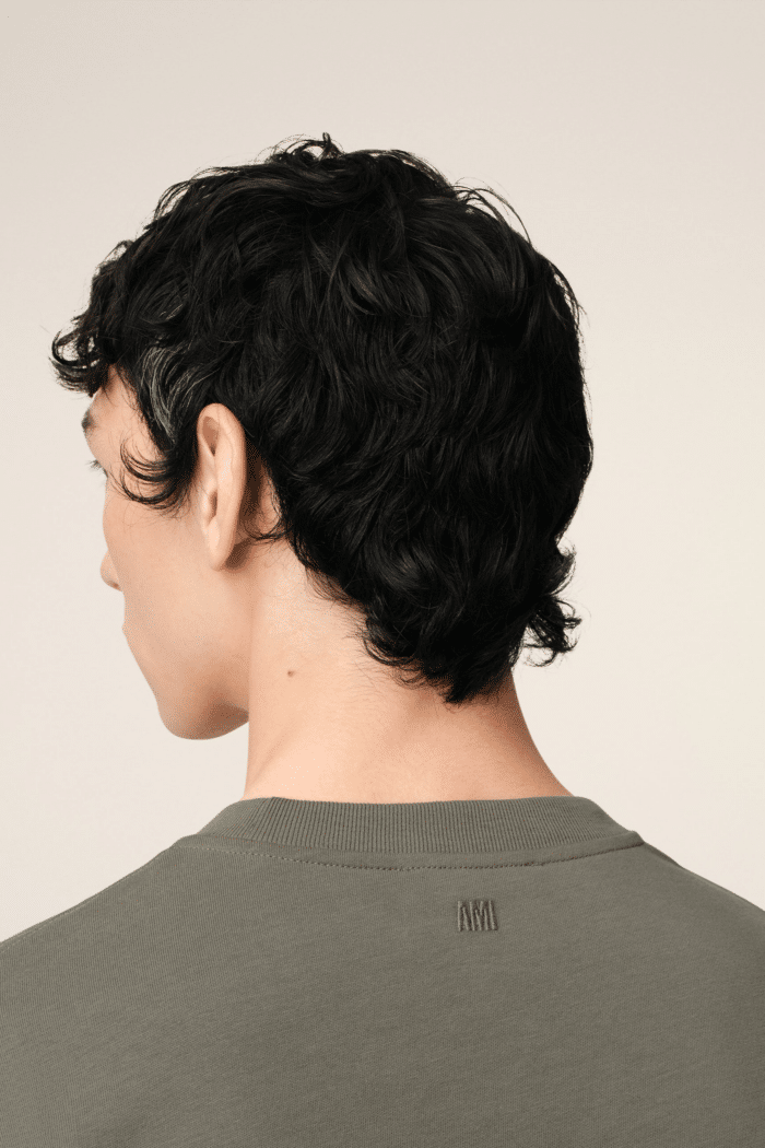 Tee-Shirt Gris Fumé Cœur Ton sur Ton