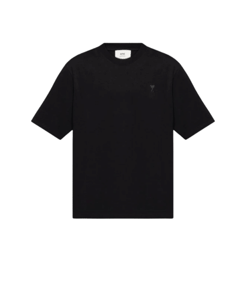 Tee-Shirt Noir Cœur Ton sur Ton