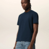 Tee-Shirt Bleu Nuit Cœur Ton sur Ton