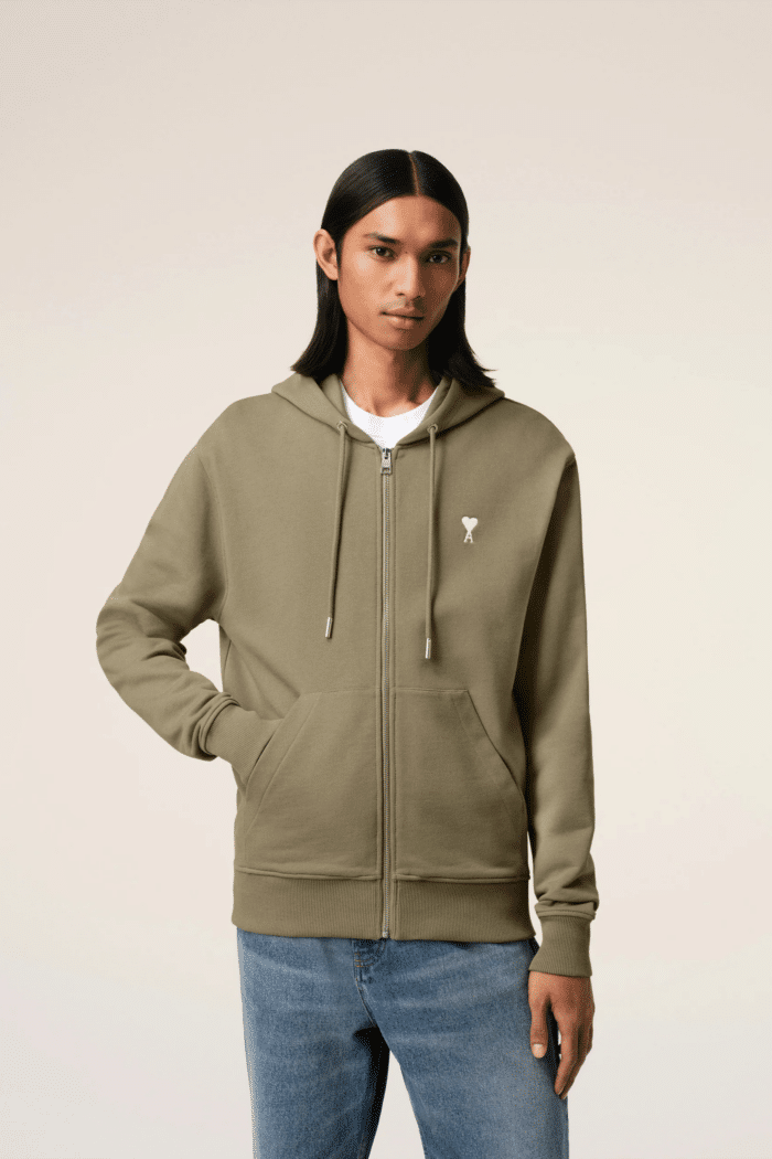 Hoodie Zippé Coton Laurier