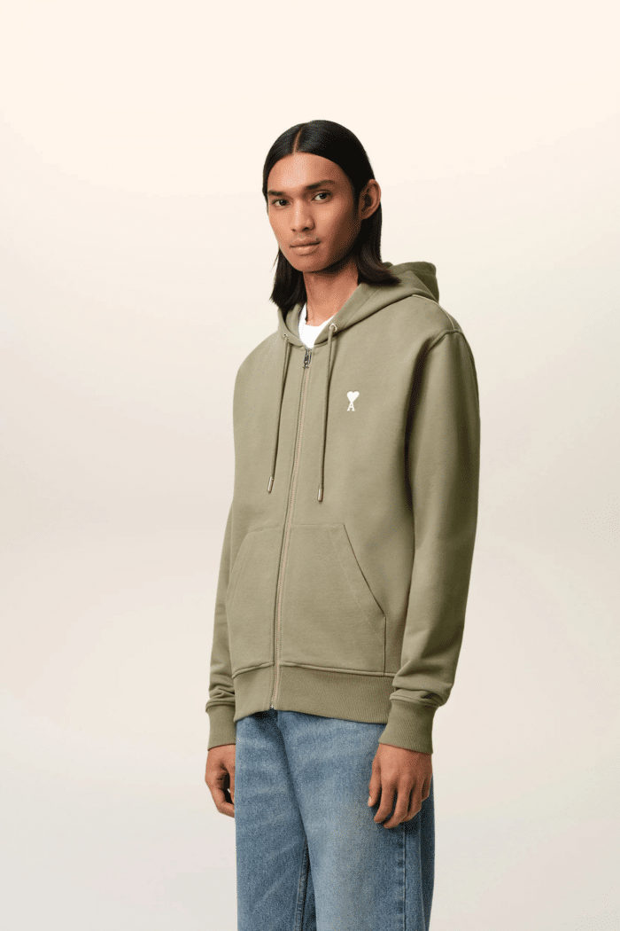 Hoodie Zippé Coton Laurier