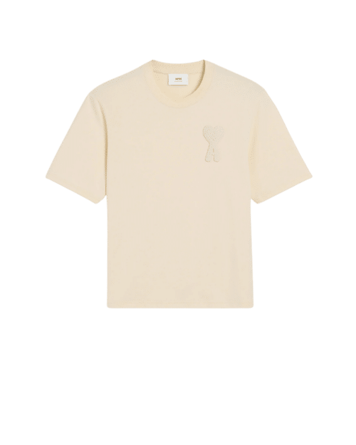 Tee-Shirt Patch Coton Crème