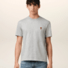 Tee-Shirt Gris Chiné Cœur Rouge