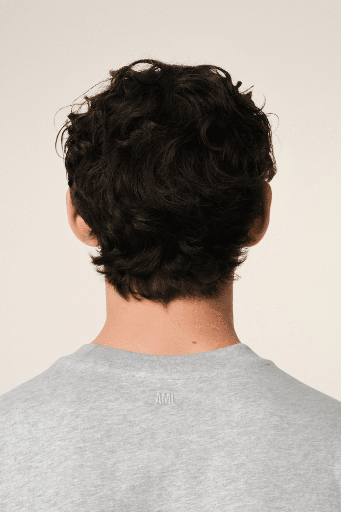 Tee-Shirt Gris Chiné Cœur Rouge