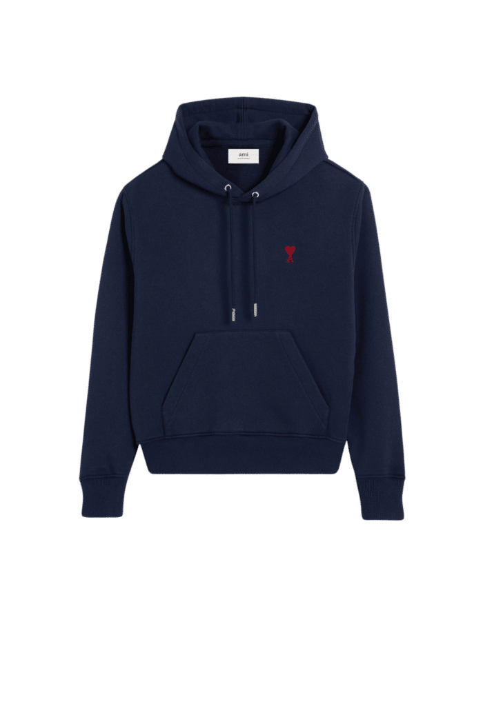 Hoodie Coton Bleu Nuit