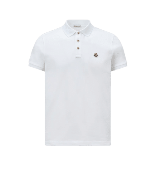 Polo Blanc Logo Tricolore