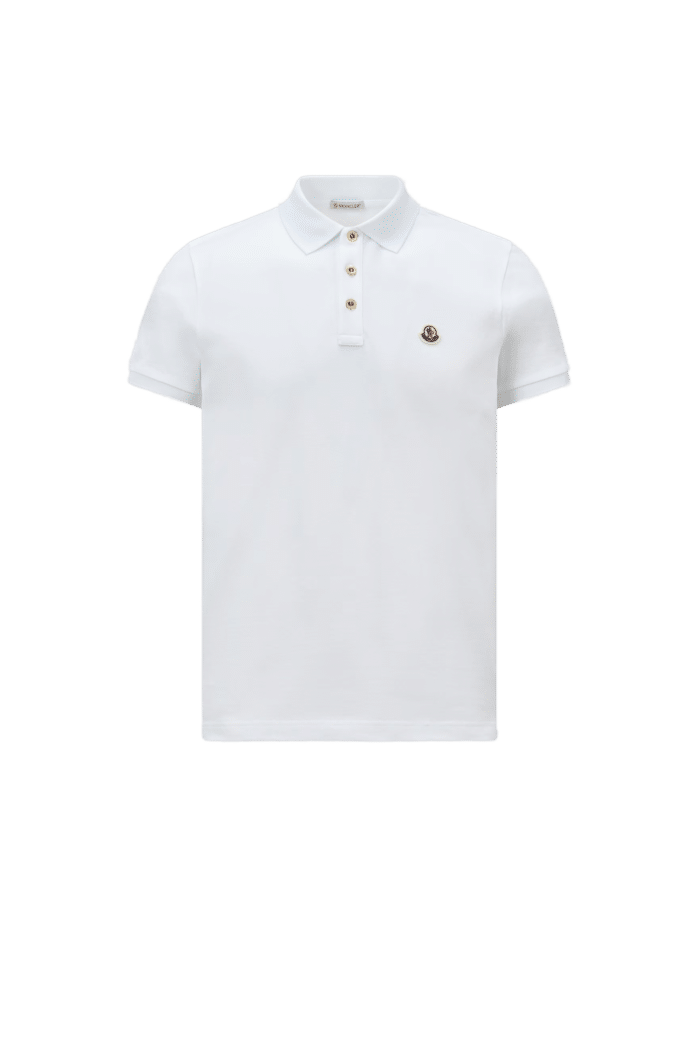 Polo Blanc Logo Tricolore