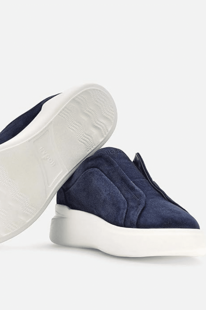 Sneakers Slip-On Daim Bleu