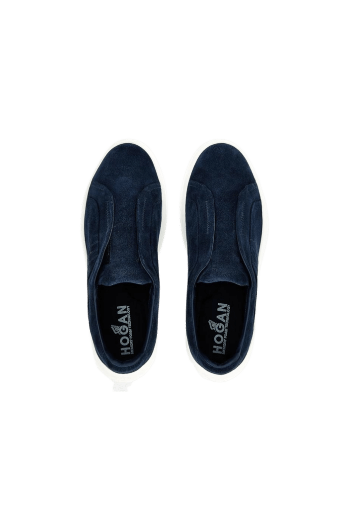 Sneakers Slip-On Daim Bleu
