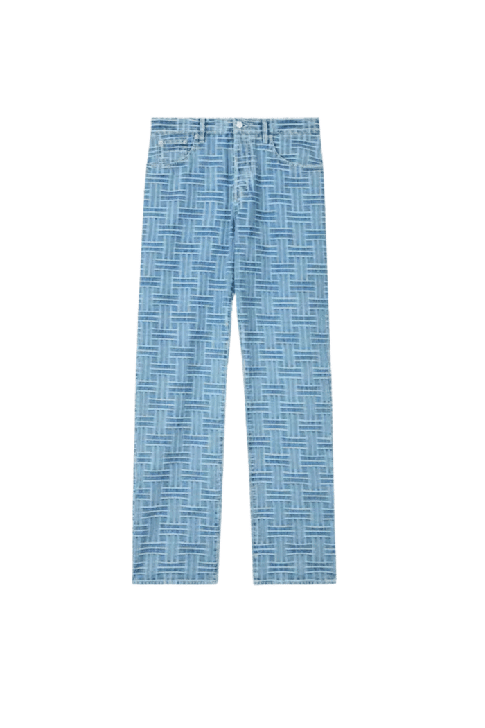 Jeans Botan Weave Denim Bleu Délavé