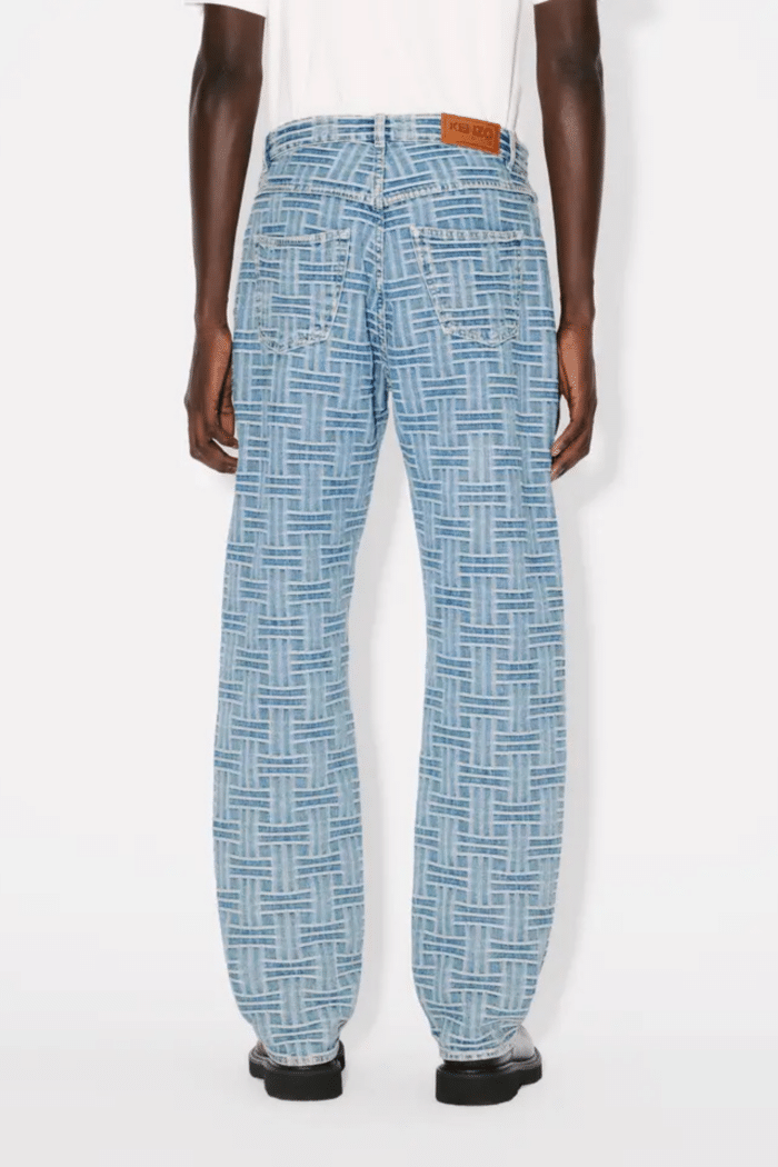 Jeans Botan Weave Denim Bleu Délavé