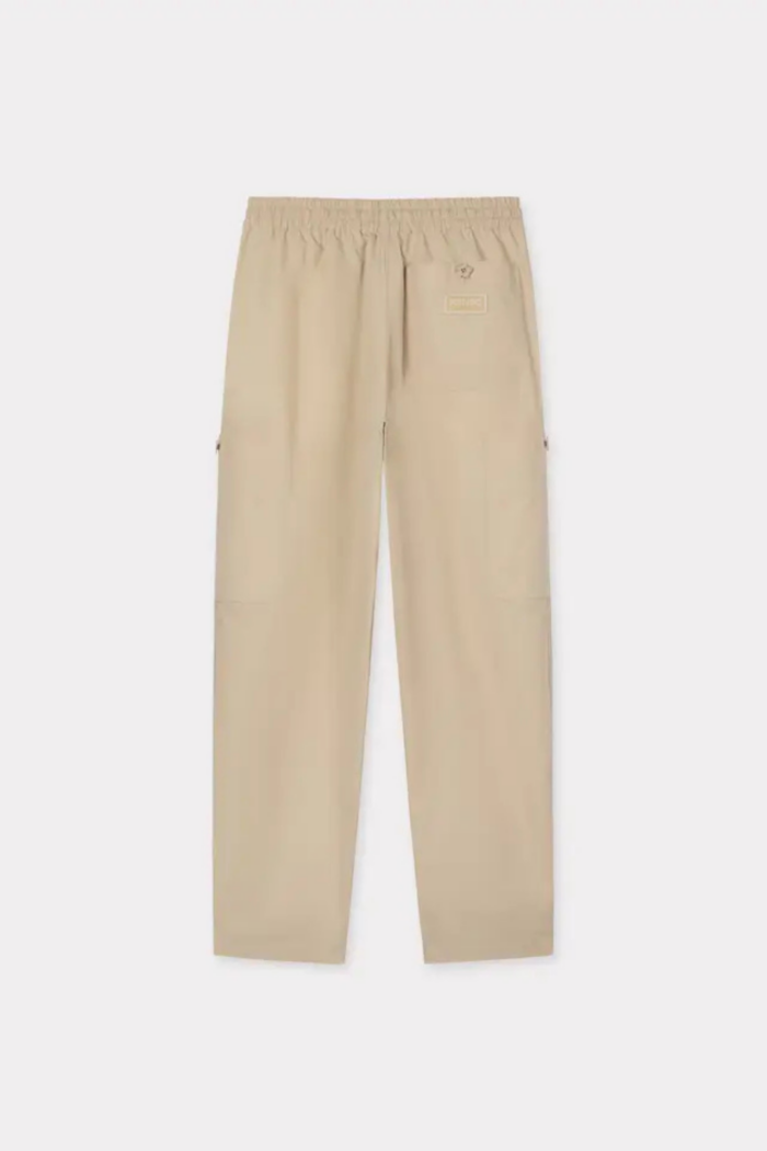 Pantalon Jogging Cargo Coton Beige