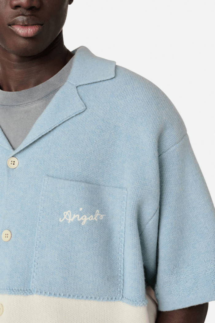 Chemise Pier Textured Laine Bicolore