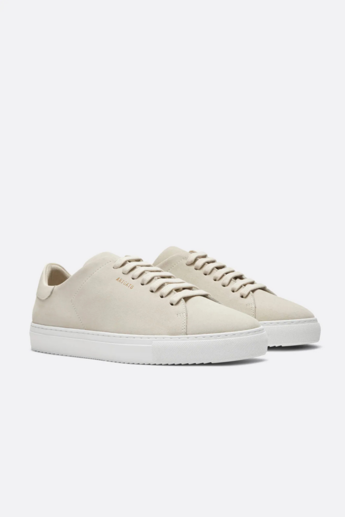 Sneakers Clean 90 Daim Ecru Blanc