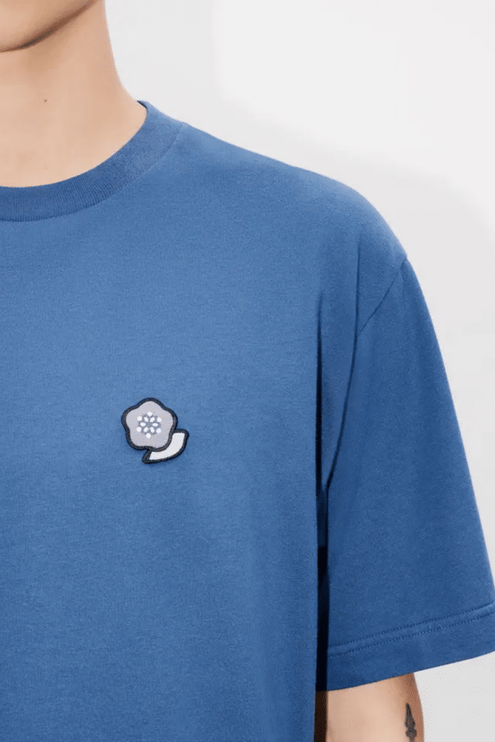 Tee-Shirt Brodé Kenzo Pop Bleu