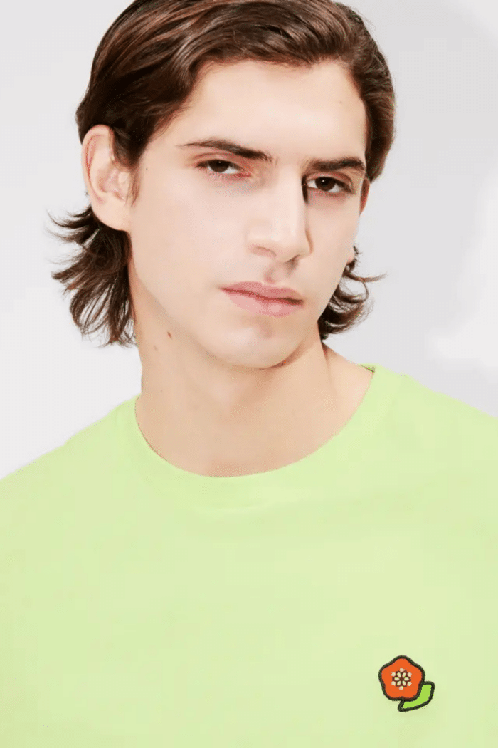 Tee-Shirt Brodé Kenzo Pop Vert Absinthe