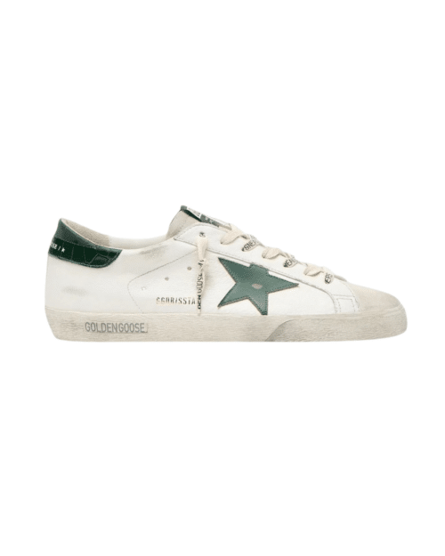 Sneakers Super Star Blanc Étoile Verte