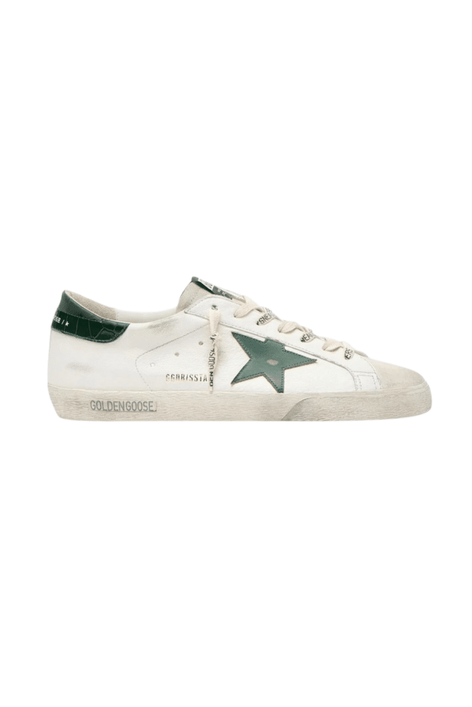 Sneakers Super Star Blanc Étoile Verte