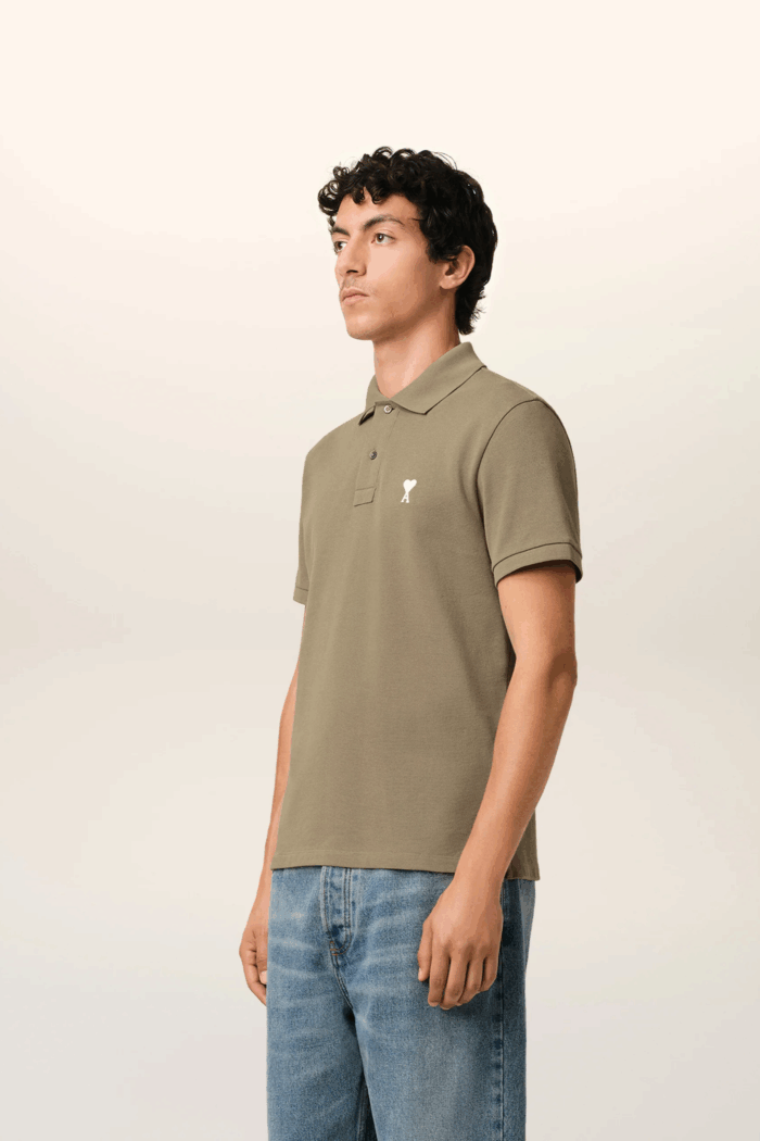 Polo Ami Laurier Cœur Blanc