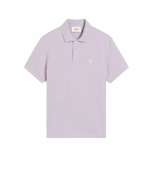 Polo Ami Lilas Cœur Blanc