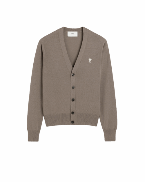 Cardigan Cendre Cœur Ecru